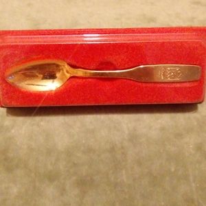 Rare Brand New Rembrandt Vintage 1976 Gold Plated Can.Olympics Collectors Spoon